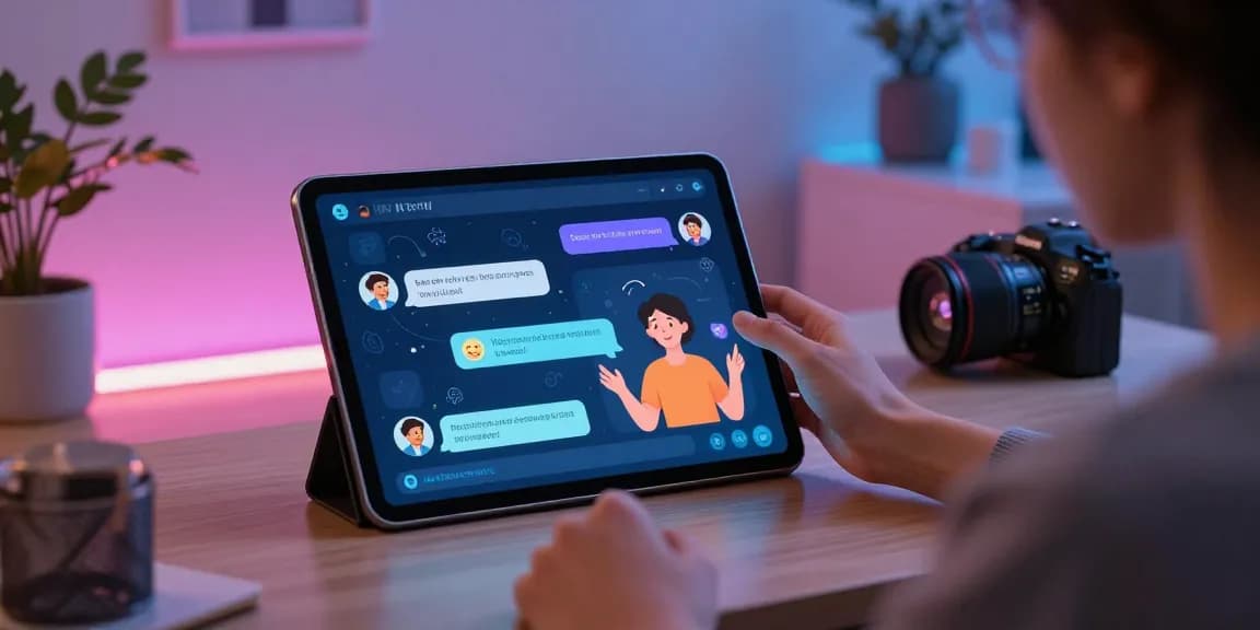 Engaging in an NSFW AI chat with interactive visuals in a modern digital environment.