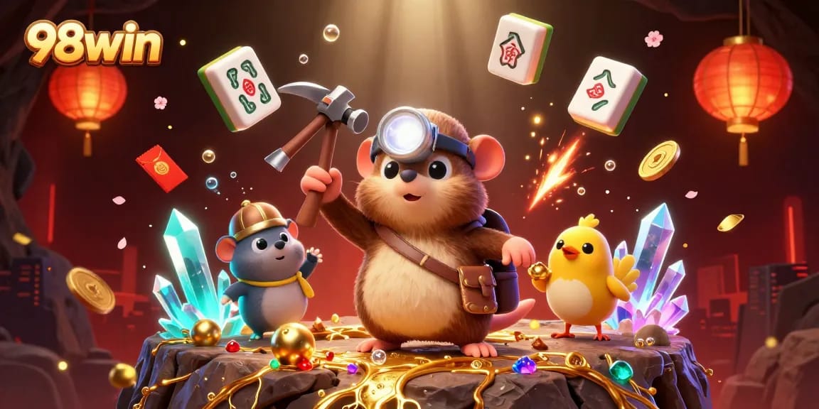 Explore exciting games at 98win with vibrant treasure hunting themes and dynamic casino elements.