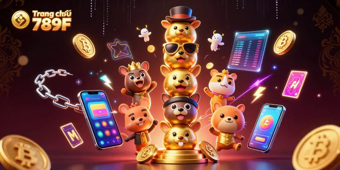 Win big at Trang chủ 789F with engaging 3D elements and casino accessories showcasing vibrant gaming options.
