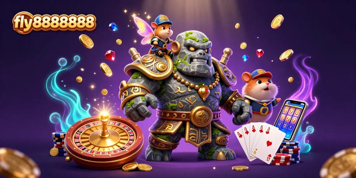 Experience thrilling gameplay with fly88888888's 3D casino adventure featuring magical characters and rich game elements.