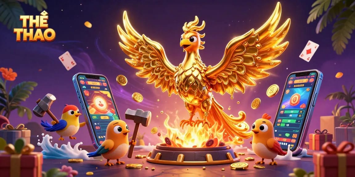 Experience thrilling THỂ THAO sports betting action with golden phoenix and dynamic betting elements.