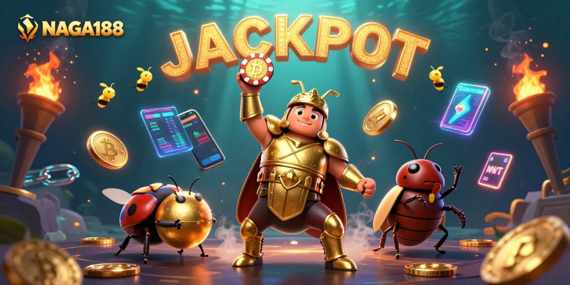 NAGA188 mengangkat chip poker sebagai simbol kemenangan di dunia kasino daring.