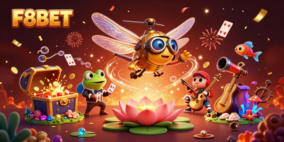Experience thrill at F8BET with dynamic casino characters and vibrant game elements.