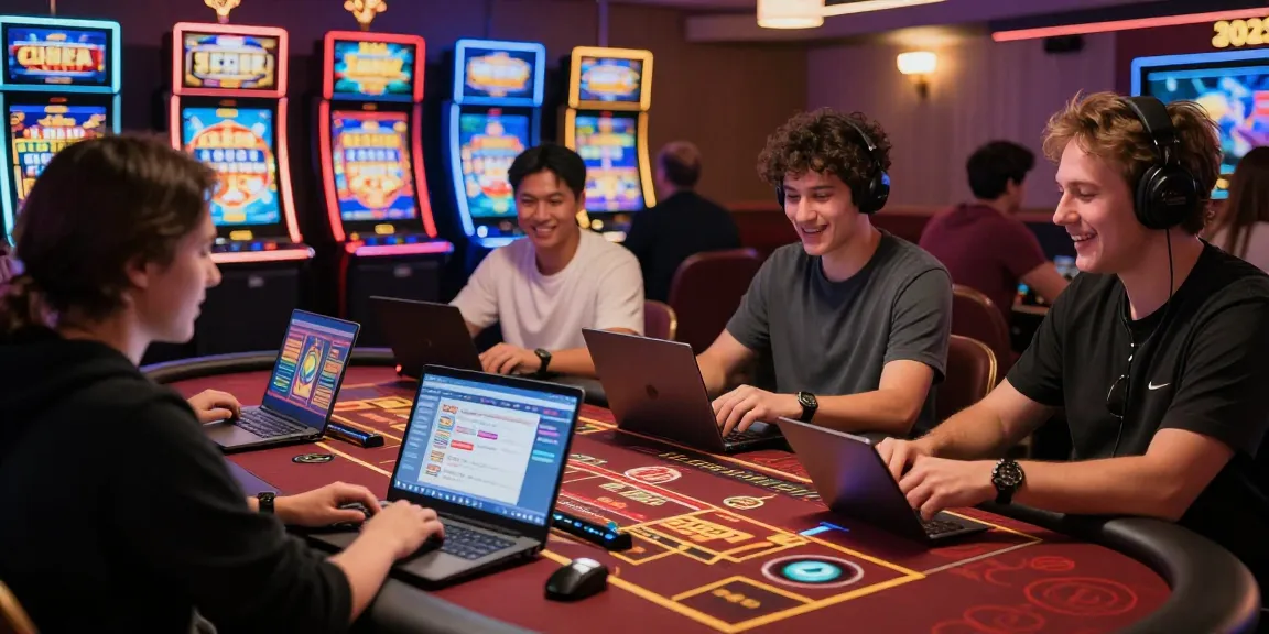 Interazione emozionante ai migliori casino online, che mostra giocatori che si divertono con i giochi dal vivo con croupier.