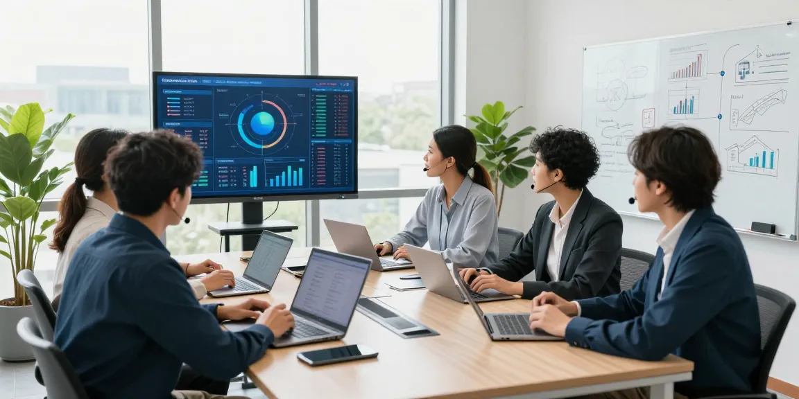 business it support londor team strategizing IT solutions in modern office