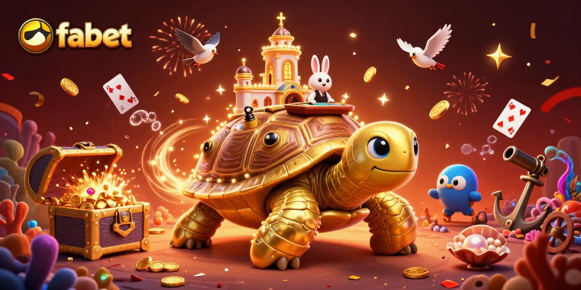 Experience the thrilling world of fabet with a vibrant 3D casino illustration featuring unique characters and elements.