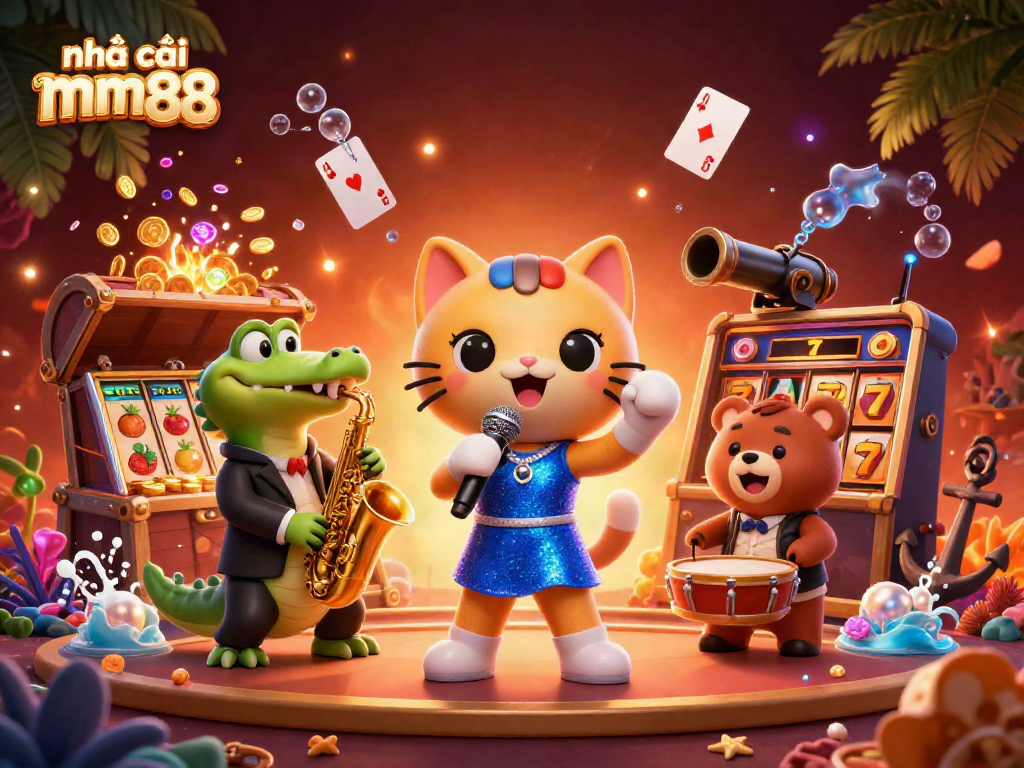 Join the fun at nhà cái mm88 with a jazzy performance featuring unique 3D characters.