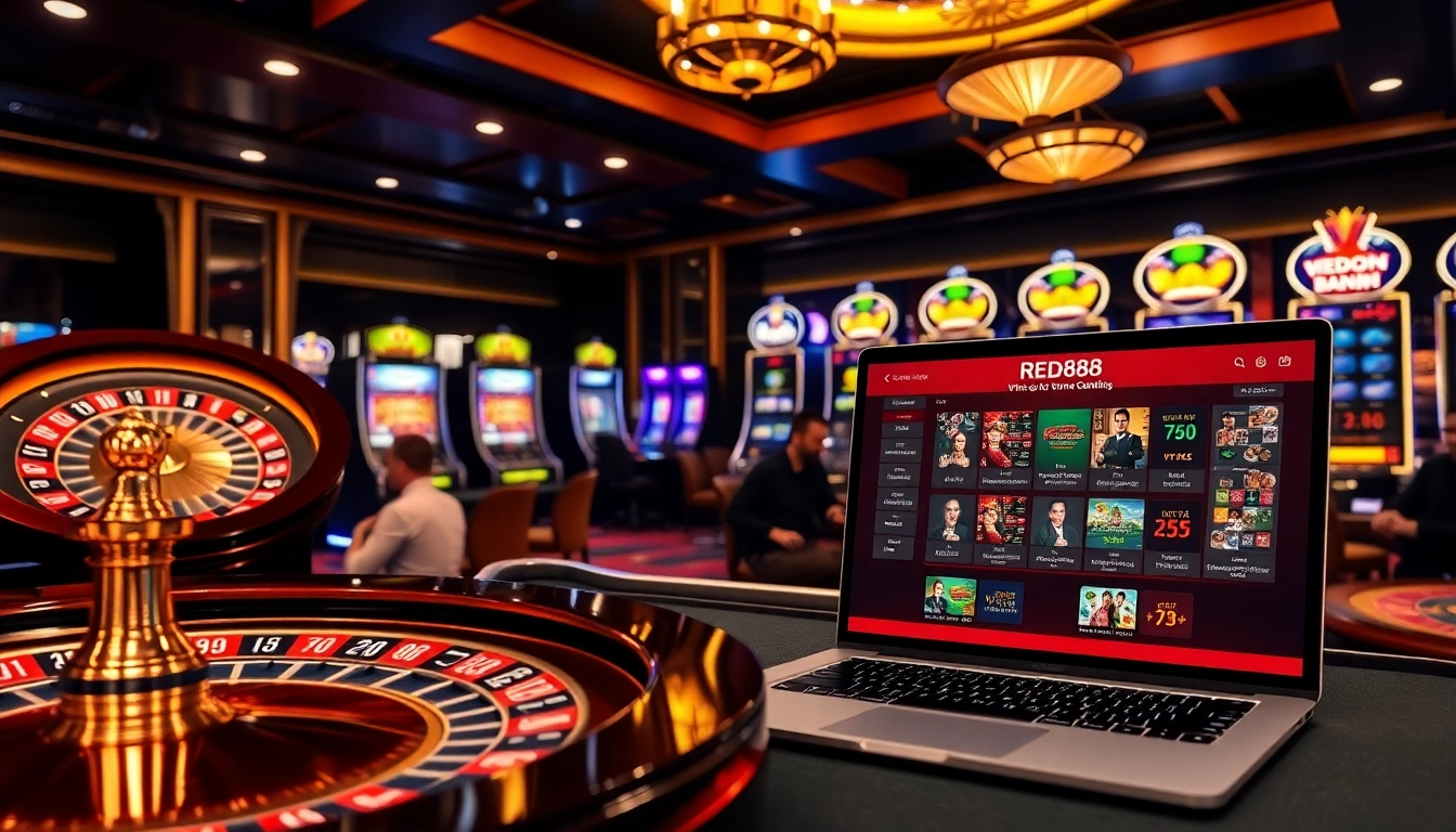 Experience the thrill of online gambling at https://red88.spot/ with exciting casino games and vibrant roulette.