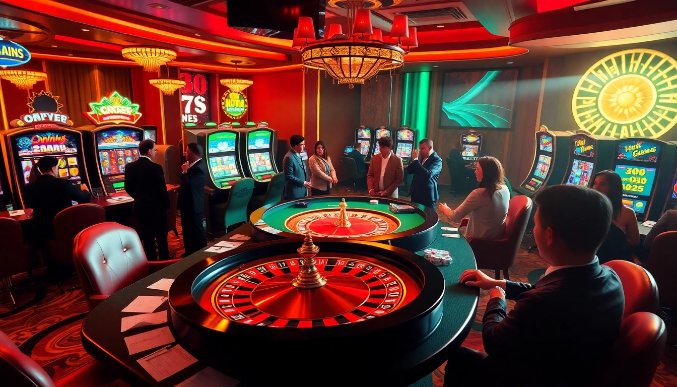 Experience thrilling gameplay with https://lode88.coach/ featuring vibrant casino tables, roulette wheels, and engaging gamblers.